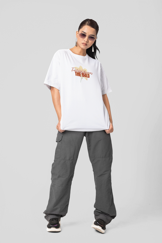 Live Bold, Love Fearlessly Floral White T-shirt